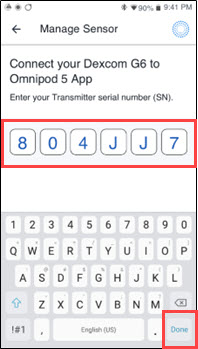 Omnipod® 5: Dexcom G6 Transmitter issues