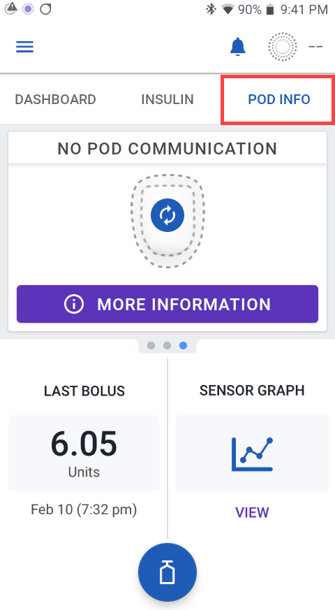 Omnipod 5 No Pod Communication Pod Info