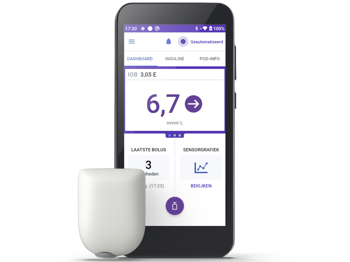 Omnipod 5 Controller and Pod NL Dutch MMOL