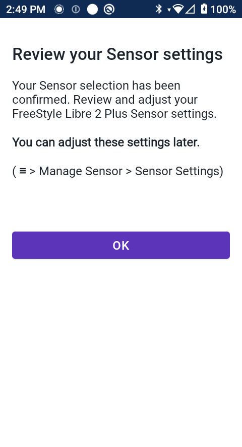 Review you settings