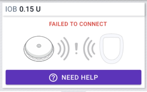 Omnipod 5 with FreeStyle Libre 2 Plus "Failed to Connect" alert